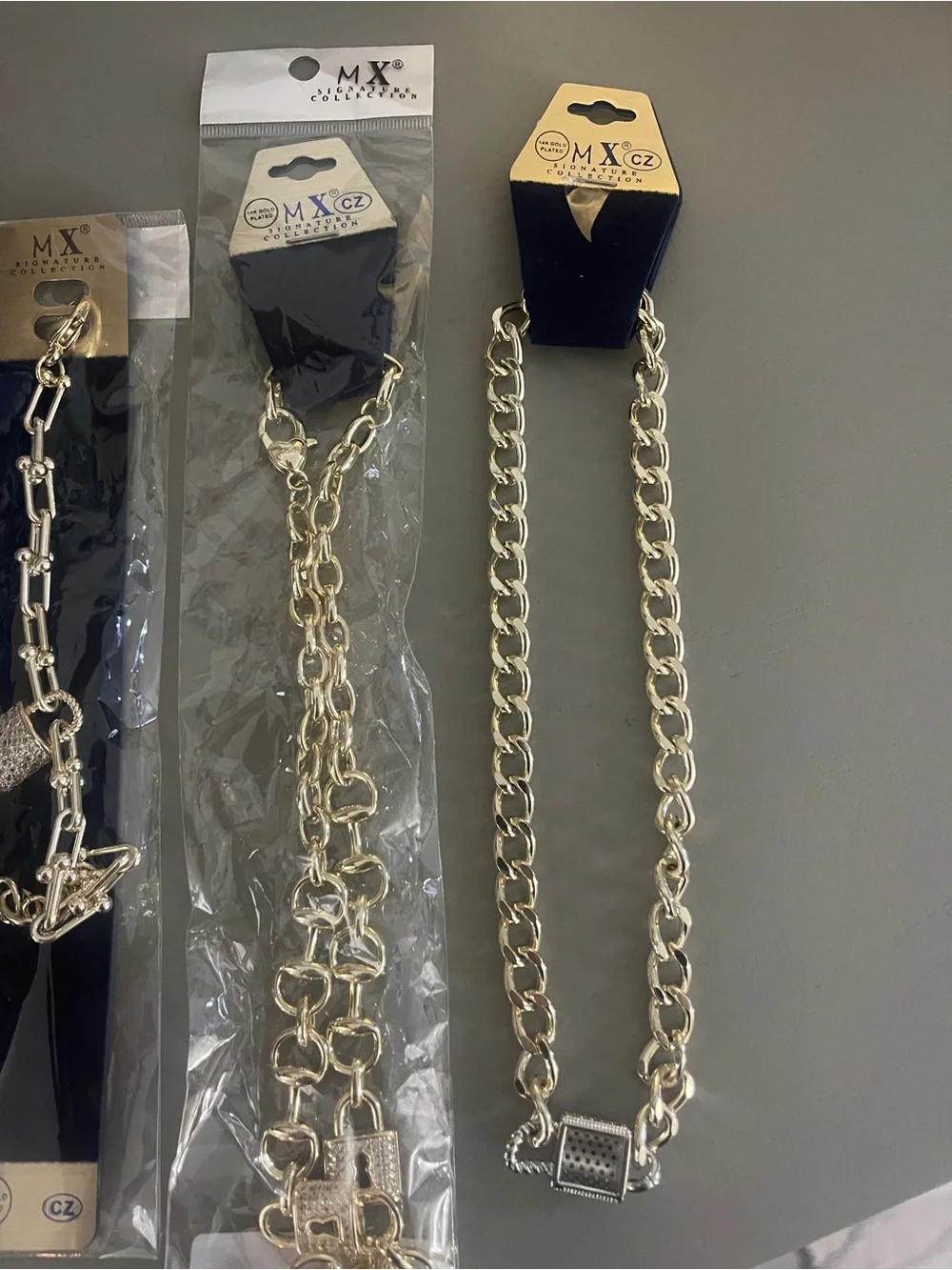 MX Signature Collection Silver-Tone Chunky Chain Necklace - Silver